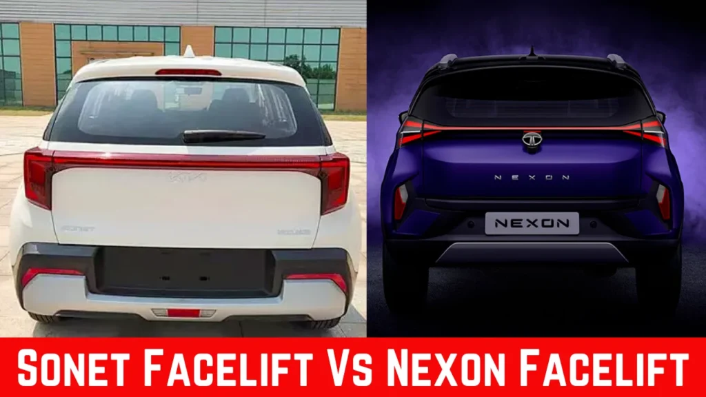 New Kia Sonet Facelift Vs Tata Nexon Facelift Full Comparison